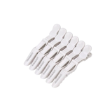 GANCHOS COCODRILO X 6 PCS BLANCO
