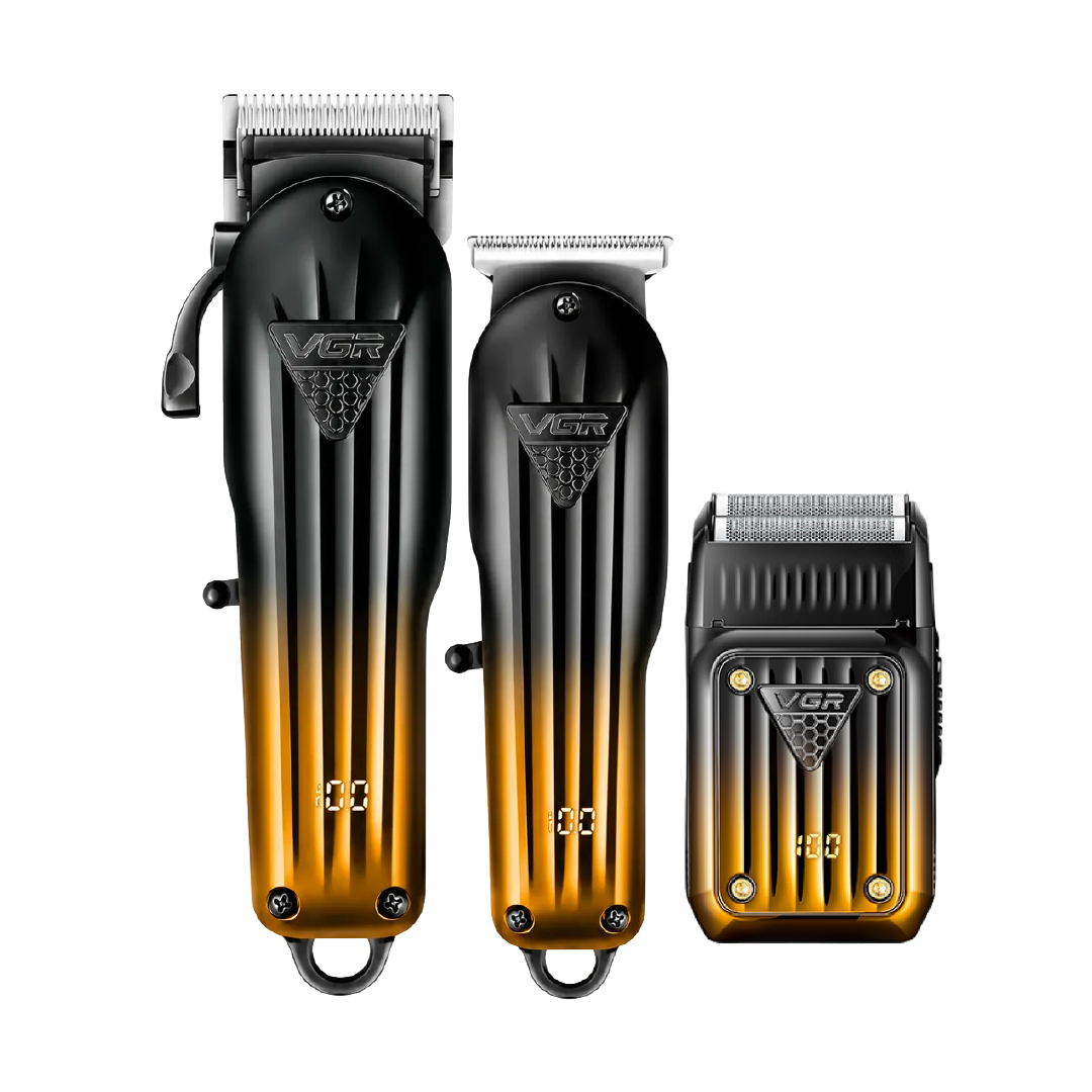COMBO VGR 644 CLIPPER + TRIMMER + SHAVER DORADO