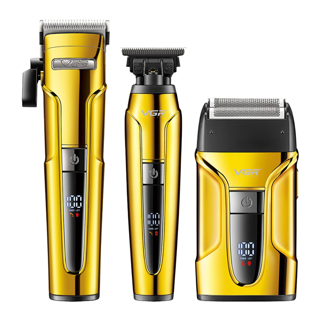 COMBO VGR 694 CLIPPER+TRIMMER+SHAVER DORADO