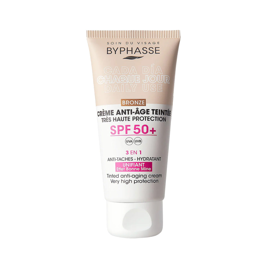 CREMA FACIAL ANTIEDAD BYPHASSE X 50ML SPF BRONZE