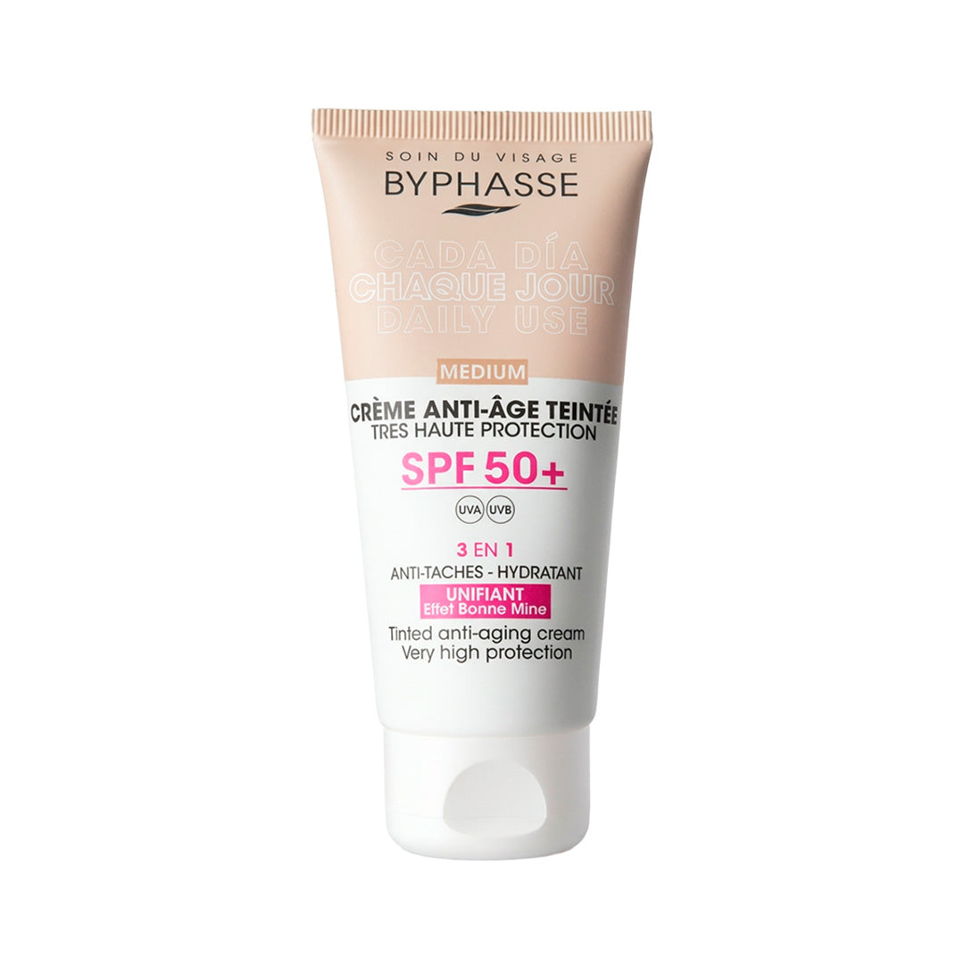 CREMA FACIAL ANTIEDAD BYPHASSE X 50ML SPF MEDIUM