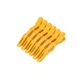 GANCHOS COCODRILO X 6 PCS AMARILLO