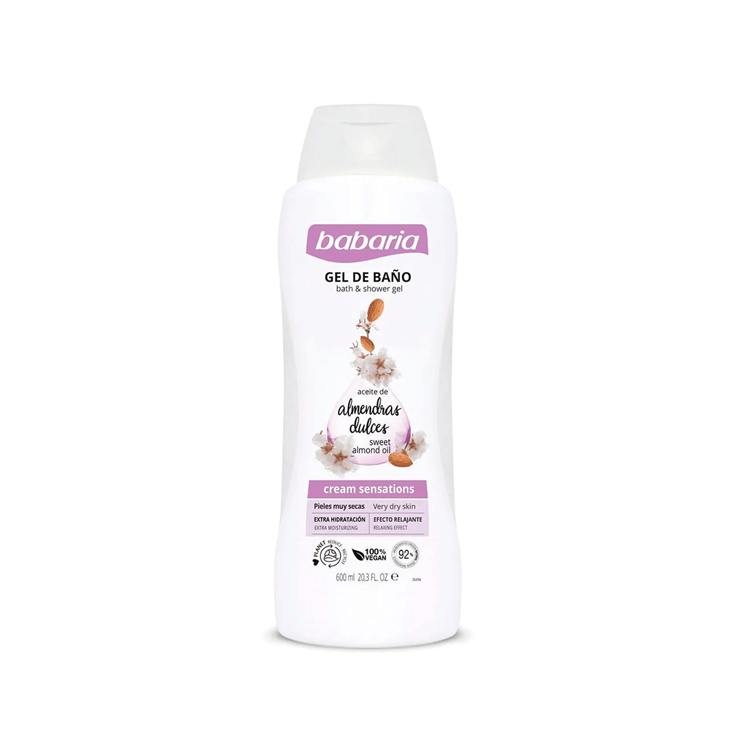 GEL DE BAÑO CON ACEITE DE ALMENDRAS BABARIA 600ML