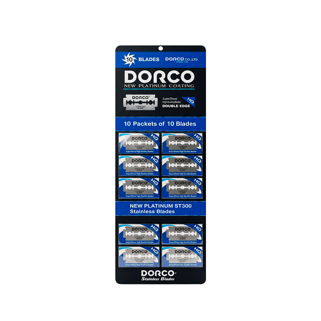 HOJAS DE AFEITAR DORCO AZUL X100UND