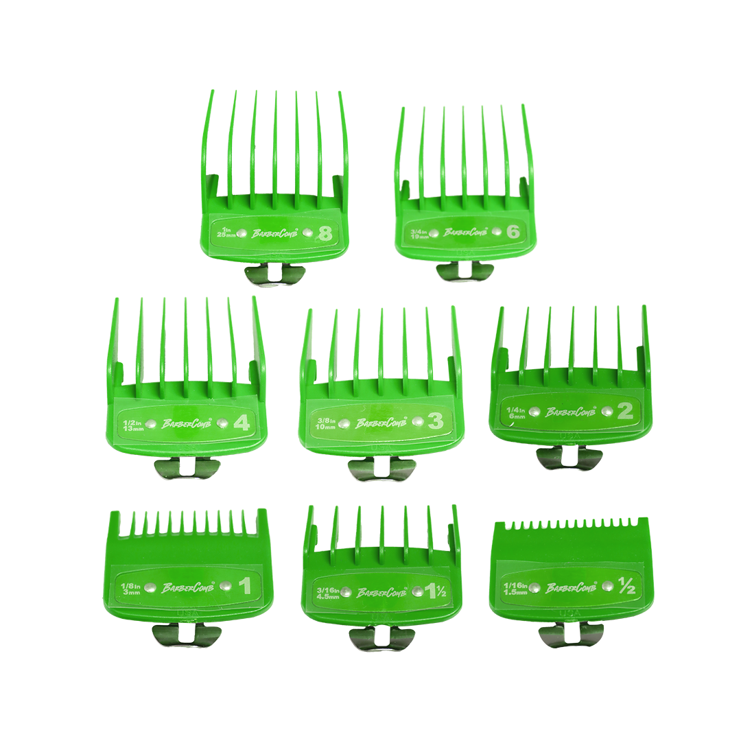 KIT PEINETAS REFORZADAS 8PCS VERDE