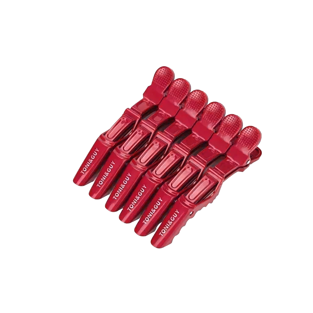 GANCHOS COCODRILO X 6 PCS ROJO
