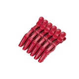GANCHOS COCODRILO X 6 PCS ROJO