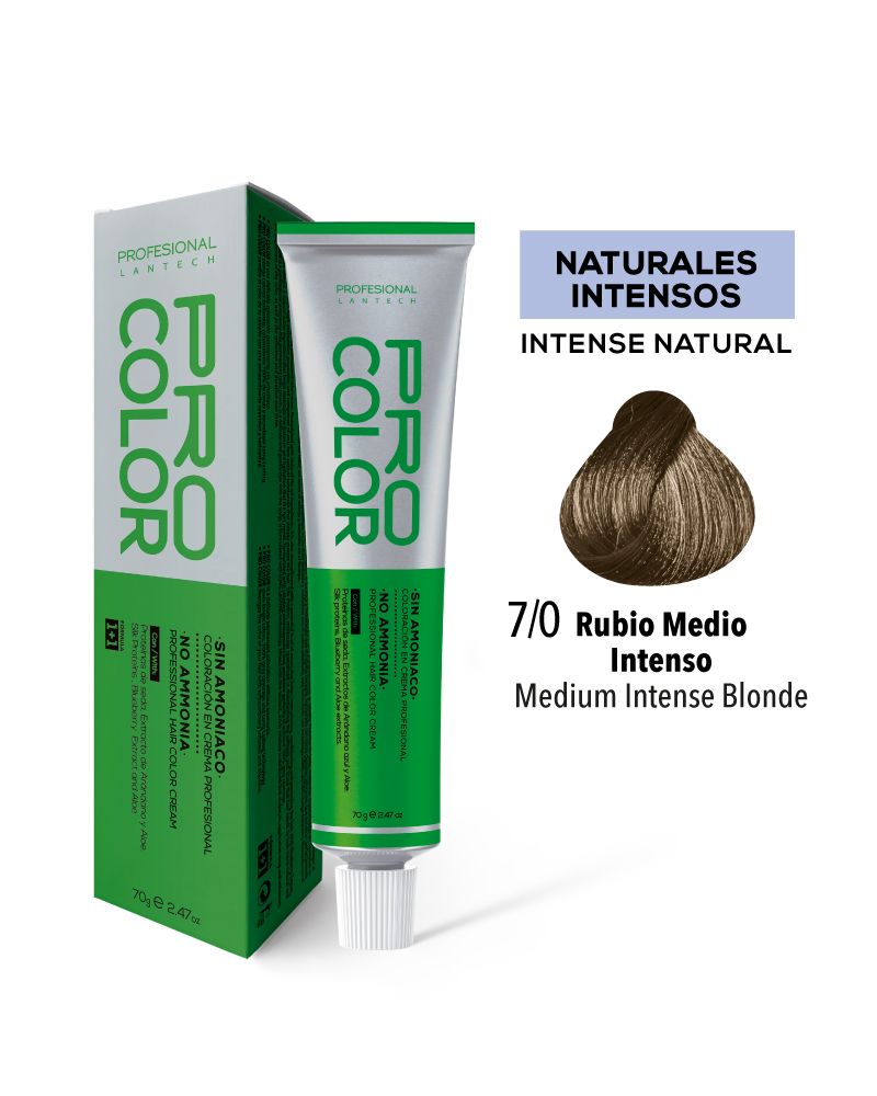 PRO COLOR TINTE 7/0 RUBIO MEDIO INTENSO 70 G