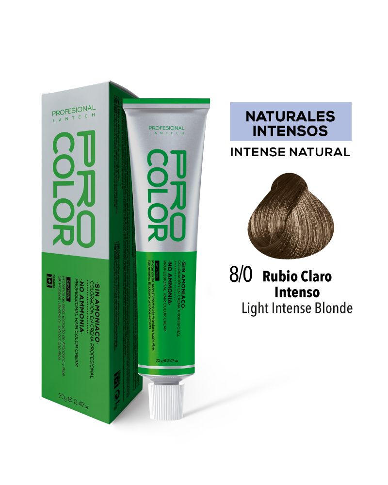 PRO COLOR TINTE 8/0 RUBIO CLARO INTENSO 70G