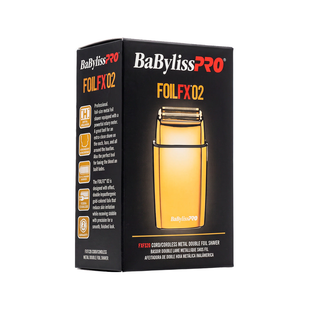 SHAVER BABYLISS FOILFX DORADO