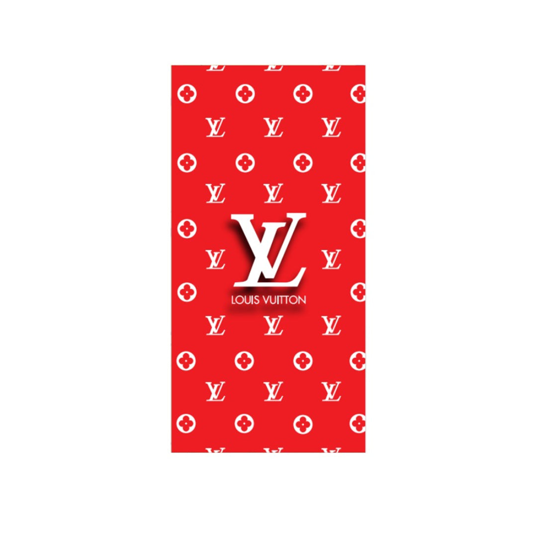 STICKER LAMINADO LV ROJO