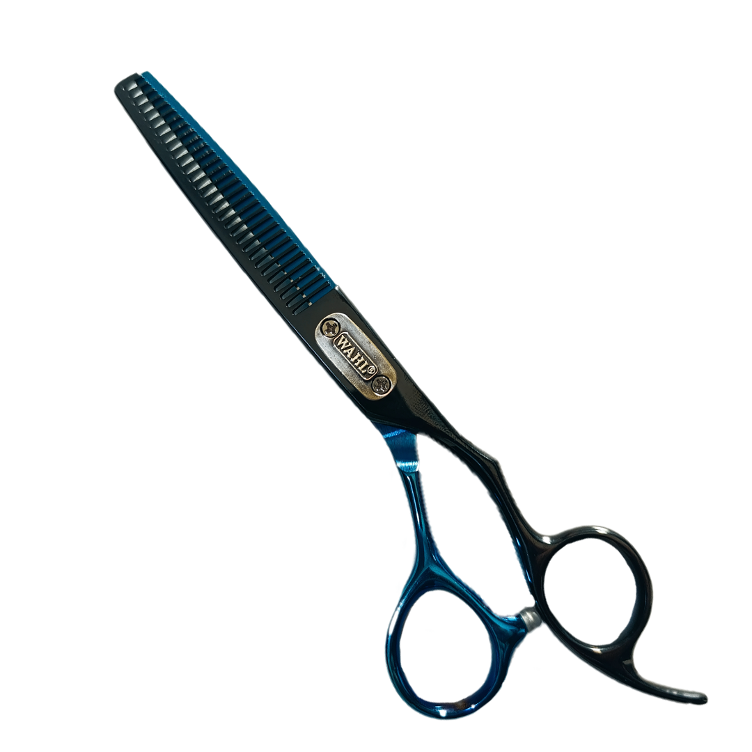 TIJERA PULIDORA WAHL 6 AZUL CON NEGRO