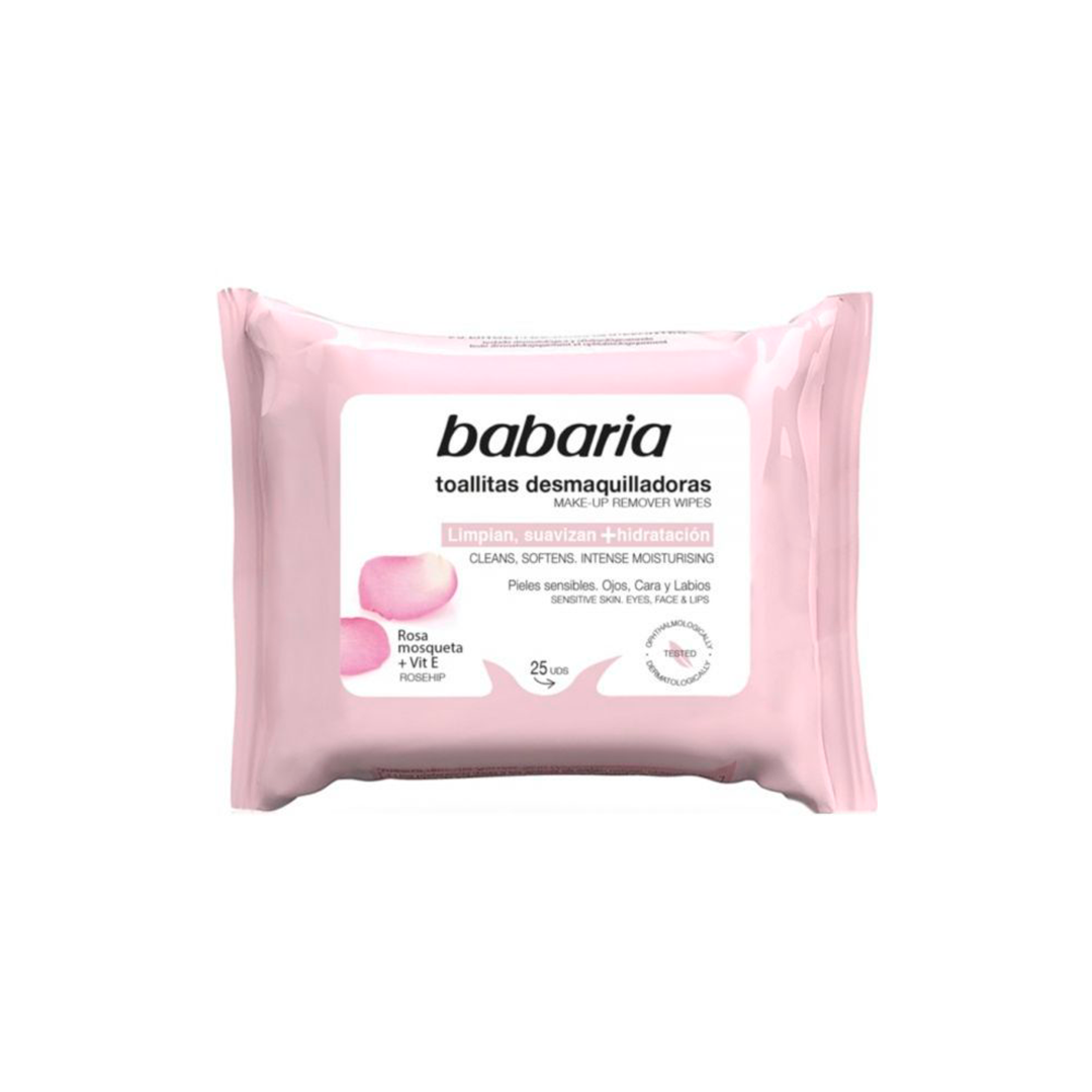 TOALLITAS DESMAQUILLANTES ROSAS X 25UND BABARIA